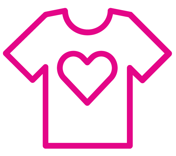 T-shirt with heart